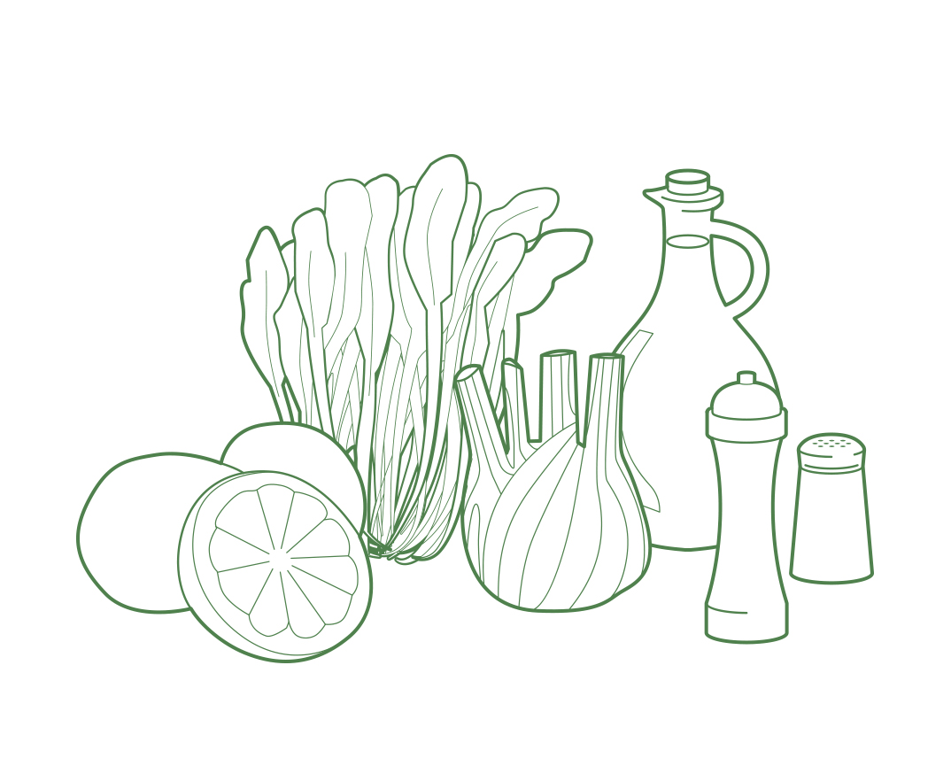 Insalatina di finocchi, puntarelle e pompelmo rosa | Azienda Ortofrutticola Orsini & Damiani