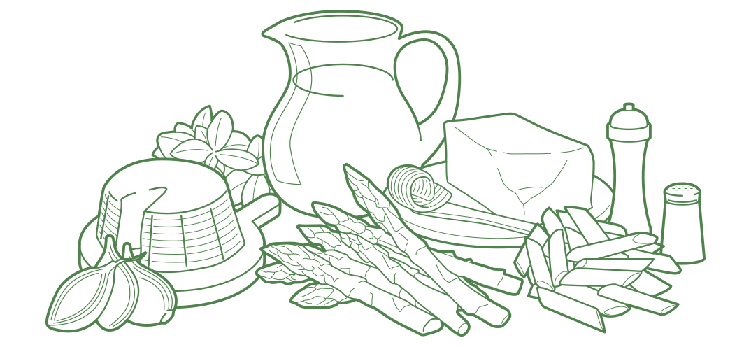 Pennette con asparagi, ricotta e pepe verde | Azienda Ortofrutticola Orsini & Damiani